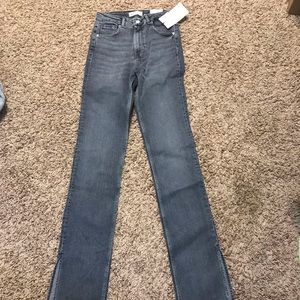 Straight leg black jeans